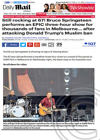 Daily Mail - UK/AUS - Springsteen