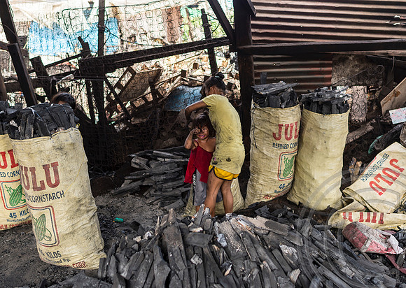 Charcoal harvesting rife in Manila's slums